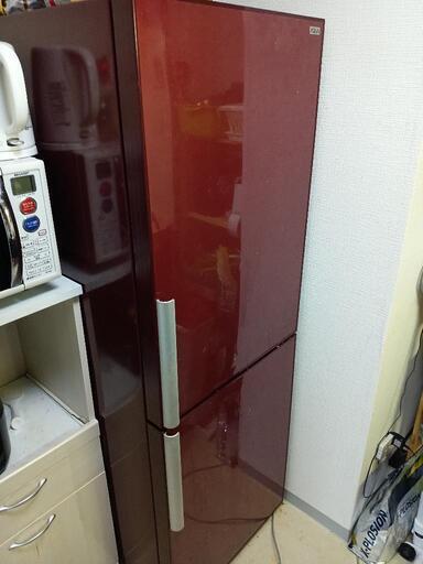 （中古）AQUA 冷蔵庫 AQR-D27B（レッド）  2013年製　270L（170L/100L）