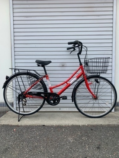 ☆前後タイヤ新品‼︎☆   26型　6S  LEDオートライト軽快車　防犯登録料込価格‼︎