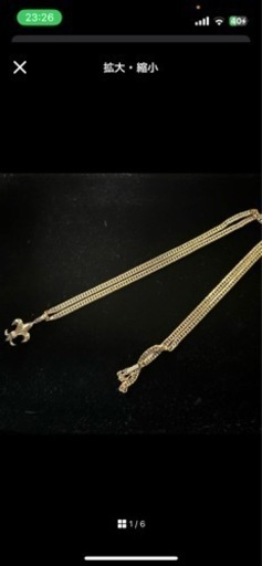 k18 ネックレス　ユリの紋章