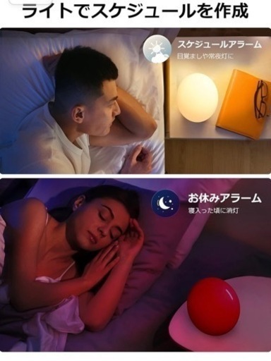 ナイトライト Dreamegg 間接照明 スマホ操作 アレクサ/Google 対応 - タイマー付き RGBライト（1600万色+電球色+雰囲気点灯）無段階調光 雰囲気作り 目覚ましライト LED 照明 ベッドサイドランプ パーティー 誕生日 デート プレゼント DG-L03