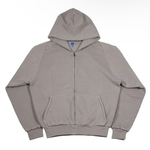 ★希少 Yeezy×Gap イージー ギャップ ダブルフェイス ジップパーカー グレー Sサイズ