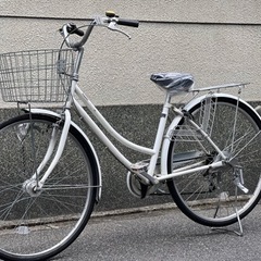 全車両格安販売🙆　ホワイト　自転車　シティサイクル　美車