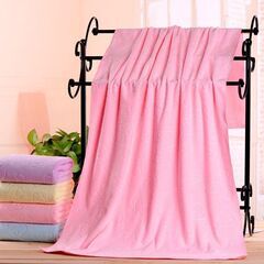 バスタオル 5枚セット お徳用 マイクロファイバー 吸水 速乾 かわいい くま柄 大判 薄手 乾きやすい お風呂用 まとめ買い 140cm 70cmの画像