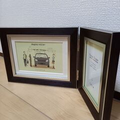 フォトフレーム ペアフレームL. 2L マット台紙付き 横の画像