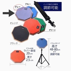 【新品未開封】ドラム練習パッド 8インチの画像