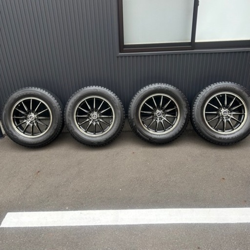 タイヤ ホイール　MONZA JP 7J+38 PCD114.3-5穴 ブリヂストン DM-V2 225/65R17 BLIZZAK 2018年後半スタッドレスハリアー エクストレイル等