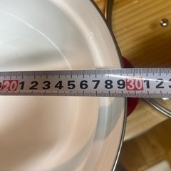 ホーロー鍋美品😊断捨離‼️クリスマスなどで🤶どうぞ😊の画像