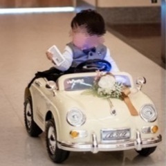 ラジコンカー　リングボーイ　リングガール結婚式　電動乗用玩具　ポルシェ　期間限定値下げの画像