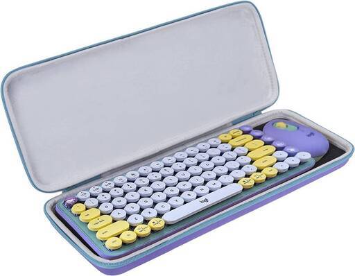 Aenllosi 収納ケース 互換品 Logicool ロジクール POP KEYS K730 メカニカル ワイヤレス キーボード (パープル)（ケースのみ）