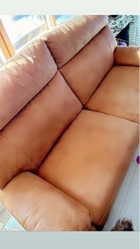 電動リクライニング付　USB充電　ソファー