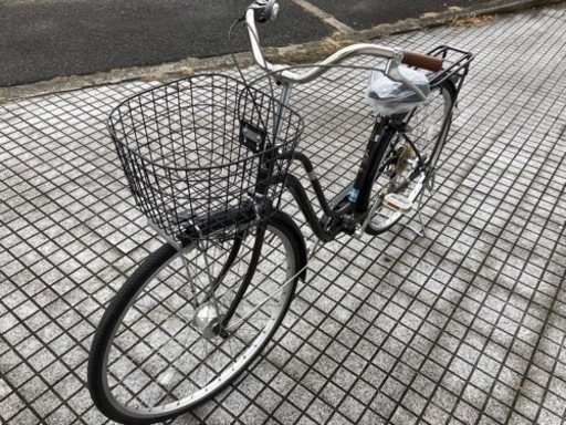 【27インチ自転車】美品❗️6段変速　LEDオートライト付　チェーン、サドル新品❗️強化リヤキャリア仕様　若林自転車　膳所店　SALE中❗️
