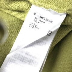 【おみせっち】美品 AMERICAN HOLIC ラグラン前後差ニットチュニック Fサイズ イエロー ☆やわらかニット☆ レディース アメリカンホリックの画像