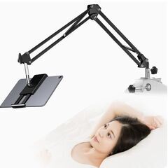 タブレット スタンド アーム スマホスタンド 両用 ベッド用 寝...