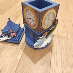 ピーターパン小物入れ　置き時計の画像