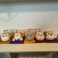 幸福フクロウ7体セット