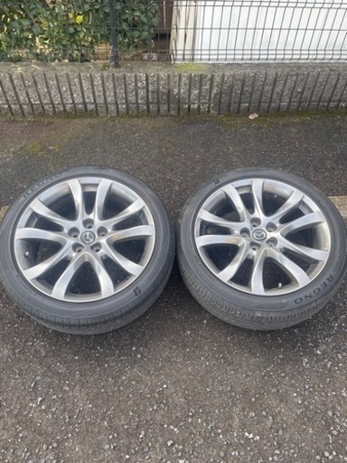 値下げしました。　マツダ　アテンザ　純正19インチホイール・タイヤ4本セット