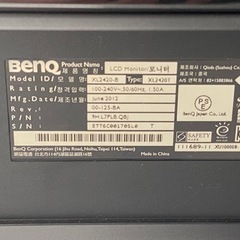 ☆ジャンク BenQ ゲーミングモニタ 24インチ液晶ディスプレイ 120Hzモニタ XL2420T 通電確認済☆ 最終値下げ‼️の画像