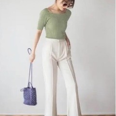 グレイル GRL スクエアネックリブトップスの画像