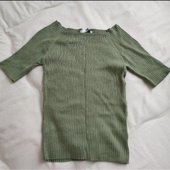 グレイル GRL スクエアネックリブトップスの画像