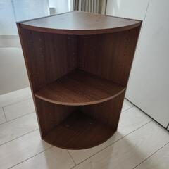 ニトリ3段シェルフ　茶色　ブラウン　本棚