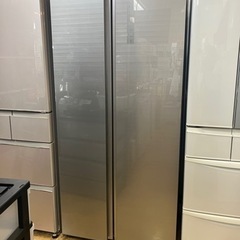 4/6値下げしました！⭐️人気⭐️2021年製 AQUA アクア 449L フレンチドア冷蔵庫 AQR-SBS45J(S) No.1476