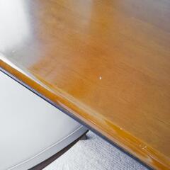 【高品質】ダイニングテーブル５点セット　木製　天然木　すべて回転チェアの画像