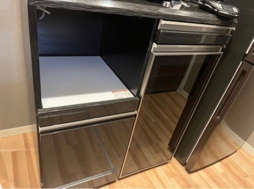 デイズ DAY'S シギヤマ 80cm カウンター レンジ台 レンジ収納 ダイニングボード 食器棚 モダン シンプル 一人暮らし