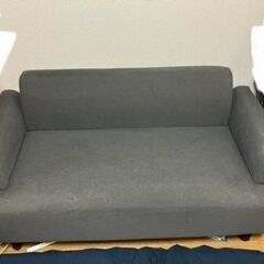 IKEA 2人掛けソファ グレー HEMLINGBY 