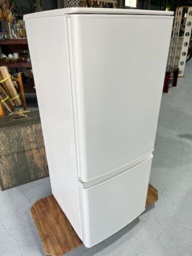 ★MITSUBISHI★ 三菱 2D冷蔵庫 MR-P15G-W 2021年 146L コンパクト 右開き 耐熱天板 レンジ置ける 一人暮らし