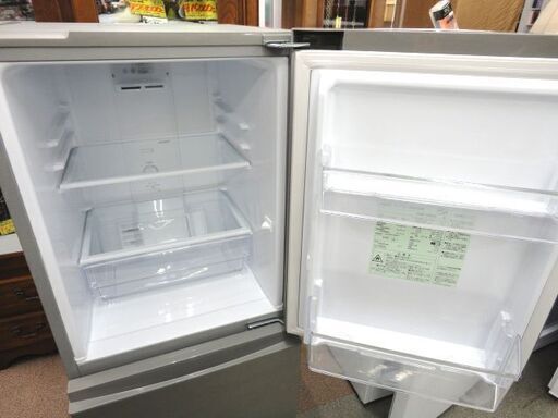 西岡店 美品！冷蔵庫 2ドア 126L 2022年製 アクア AQR-13M シルバー 右開き 100Lクラス AQUA 単身 新生活