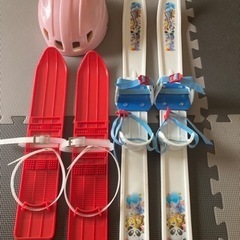 パンダスキー＆ショートスキー＆ヘルメット
