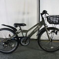 D323 ☆15800円☆整備済み 中古子供自転車 JEEP【22インチ グリーン】