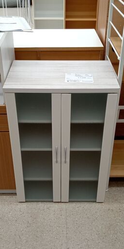 ★ジモティ割あり★  食器棚 白 H88.5×D39.5×W58.7 クリーニング済み TJ4208