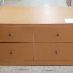 ★ジモティ割あり★  ローチェスト 茶色 H46×D45×W84...