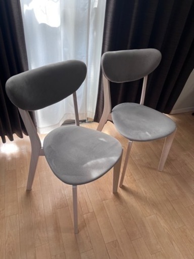 【未使用組立式】ダイニングチェア2脚