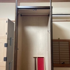 衣類収納　茶色の画像
