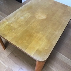 折りたたみ式ローテーブルの画像