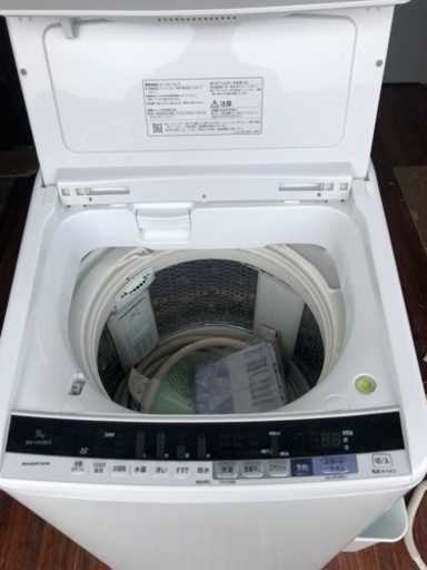 北九州市内配送無料　保証付き　日立製9kg/全自動洗濯機/BW-V90BE5