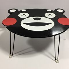 ◎ くまモン キッズテーブル KM-630UV 折りたたみ式 開閉スムーズ 目立つ汚れ/傷なし 天板部分色剥げややありの画像