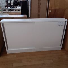 ★ジモティ割あり★  カウンター下収納棚 ホワイト H86.5×...