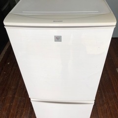 北九州市内配送無料　保証付き　SHARP SJ-PD14B-C [冷蔵庫 （137L・つけかえどっちもドア） 2ドア ベージュ系]