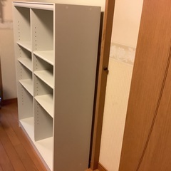 ホワイト　棚　白い　本棚の画像