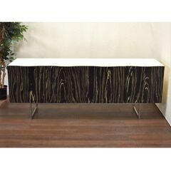 ≪yt1131ジ≫ Abord/アボール サイドボード キャビネット 幅200cm 4枚開き戸 木目扉 アボード/業務用/食器棚 現状品 60118-11
