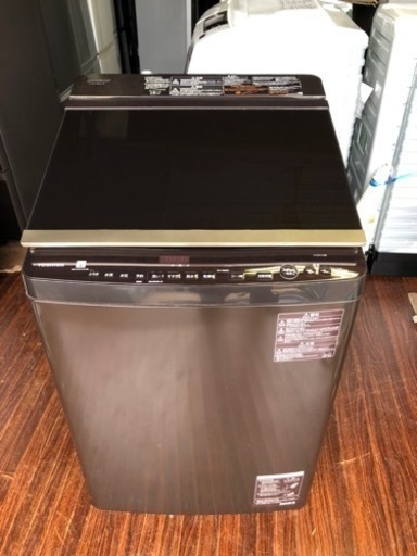 北九州市内配送無料　保証付き　東芝 TOSHIBA AW-10SV7[タテ型洗濯乾燥機 (10.0kg) ZABOON（ザブーン） グレインブラウン]
