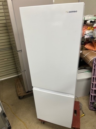 2021年製　ハイセンス　2ドア冷蔵庫175L/ホワイト