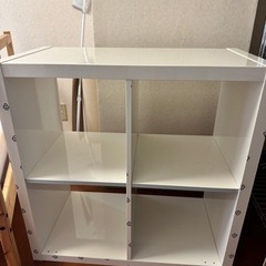 【IKEA】ベッドとセットで無料KALLAX カラックス　棚　ホワイト
