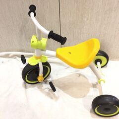 ■10912■三輪車 西松屋 黄色 イエロー 乗用玩具 幼児 キッズ 子供 ベビーの画像