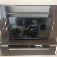 ニトリ テレビ台 ブラウンの画像