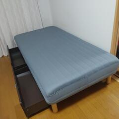 【取引中】収納付きシングルベッド 