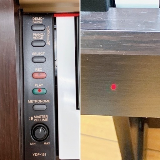 ?【動作品】YAMAHA ヤマハ 電子ピアノ YDP-151 2005年製 椅子付き 楽器 ピアノ 鍵盤 中古 現状品